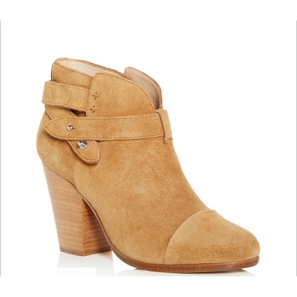 Rag & Bone Harrow Suede Booties Tan 37 NIB - Picture 3 of 9